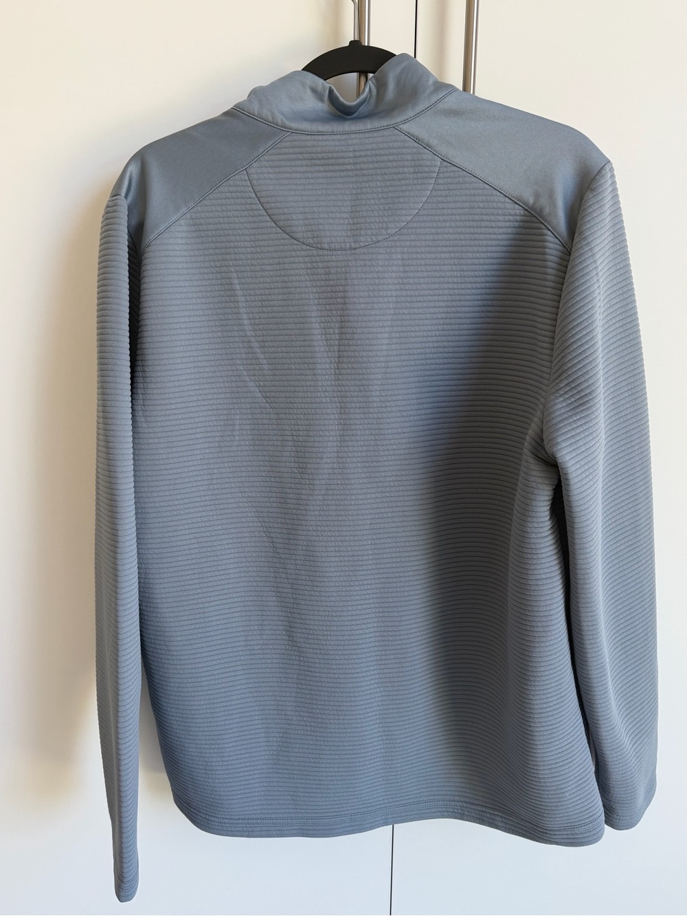 Callaway Opti-Dri Gray Ribbed Textured 1/4 Zip Pullover Golf Jacket Men’s Large - Picture 2 of 8
